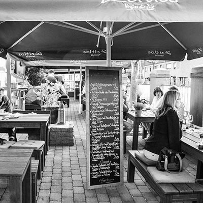 Terrasse des Restaurant Zeitlos
